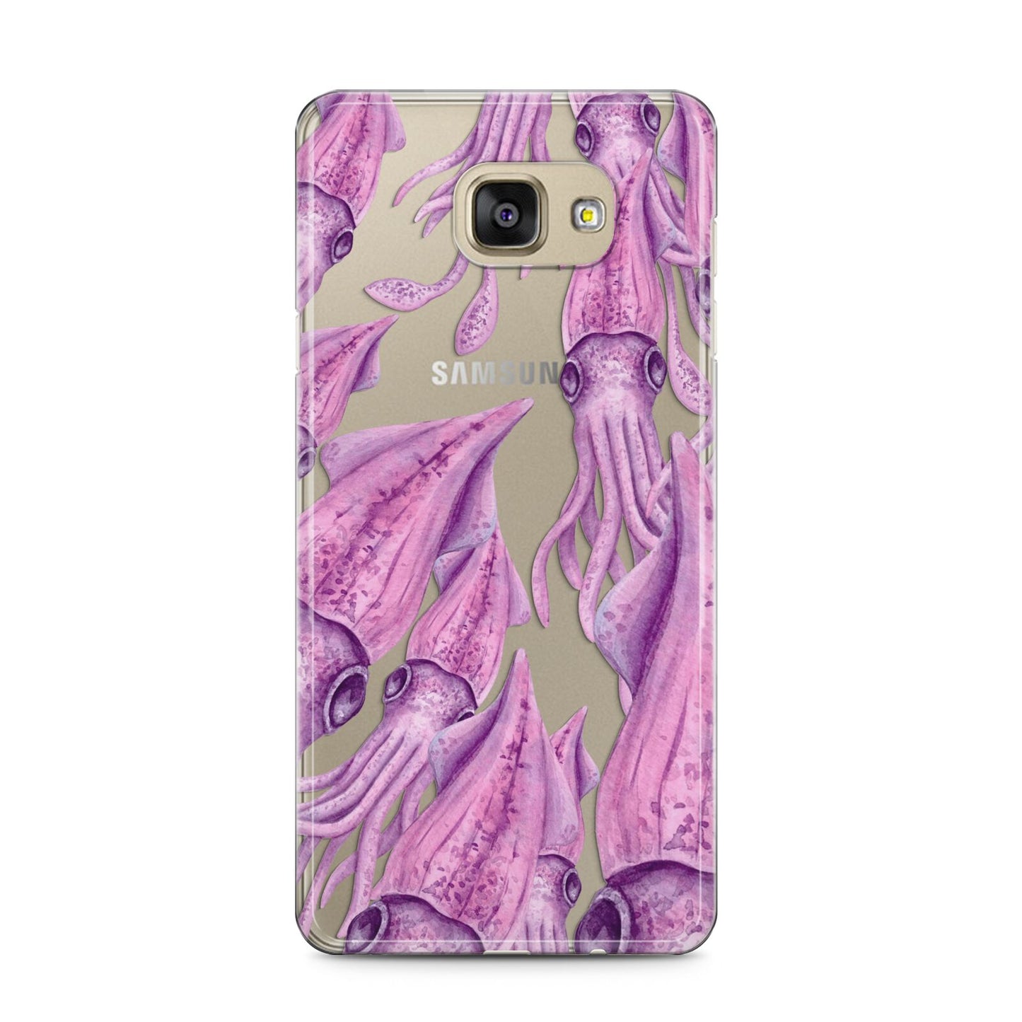 Squid Samsung Galaxy A5 2016 Case on gold phone