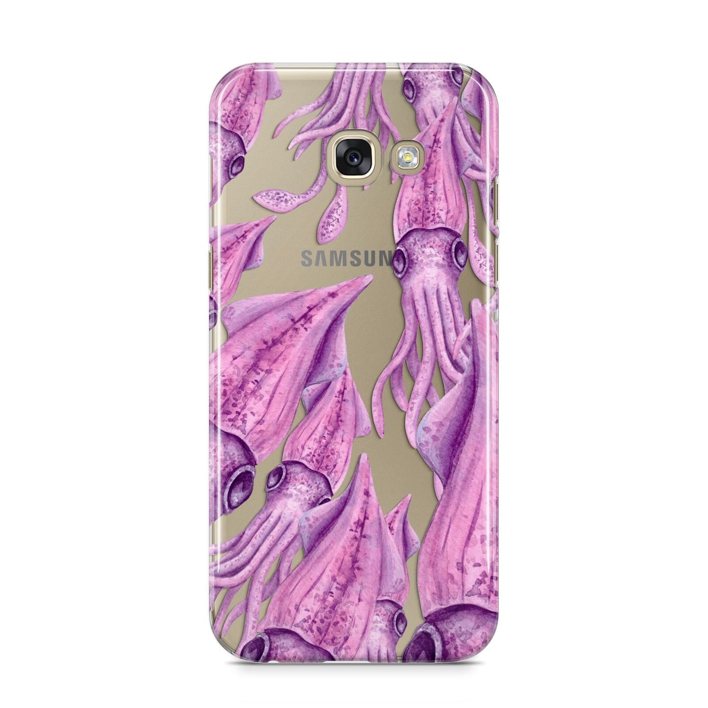 Squid Samsung Galaxy A5 2017 Case on gold phone