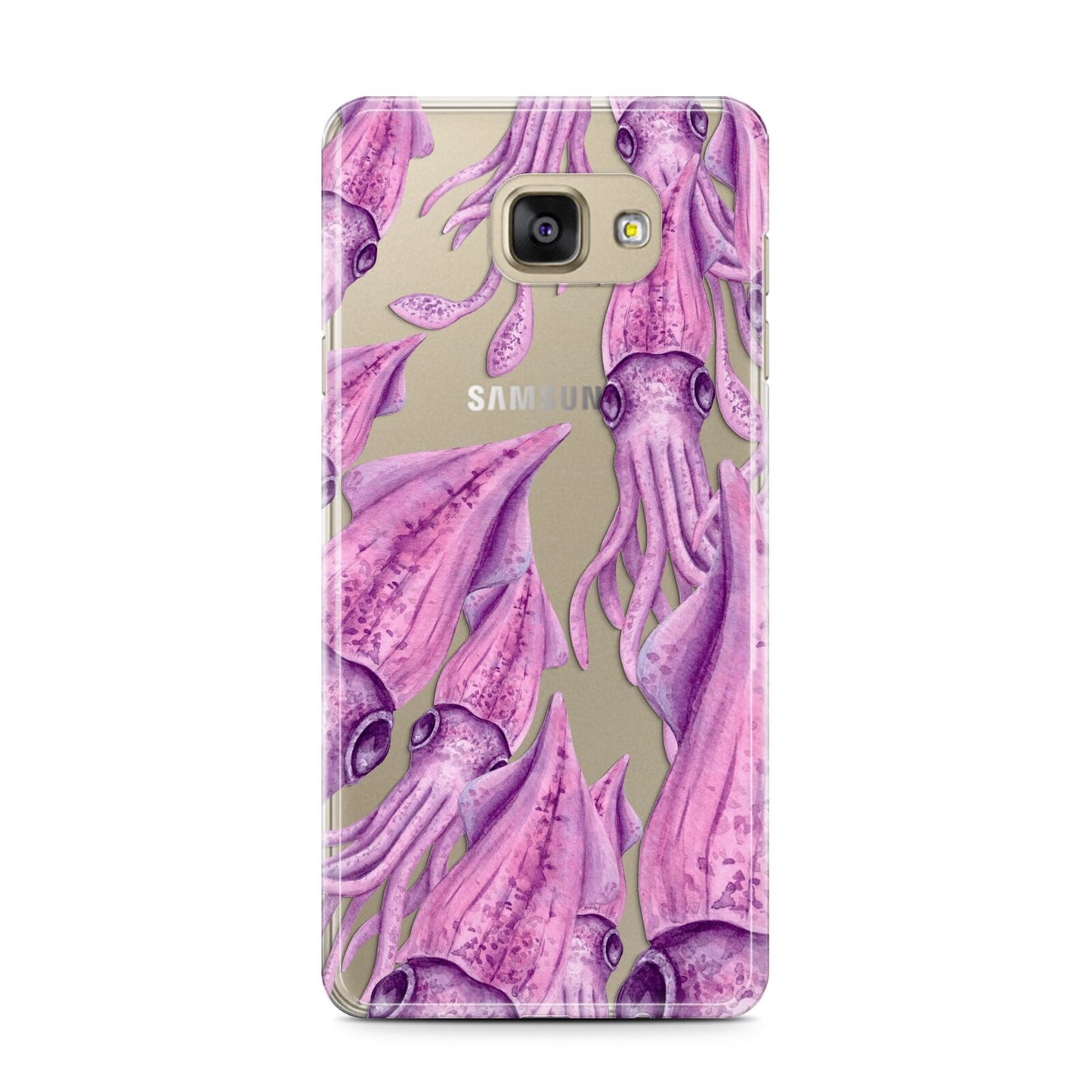 Squid Samsung Galaxy A7 2016 Case on gold phone