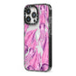 Squid iPhone 13 Pro Black Impact Case Side Angle on Silver phone