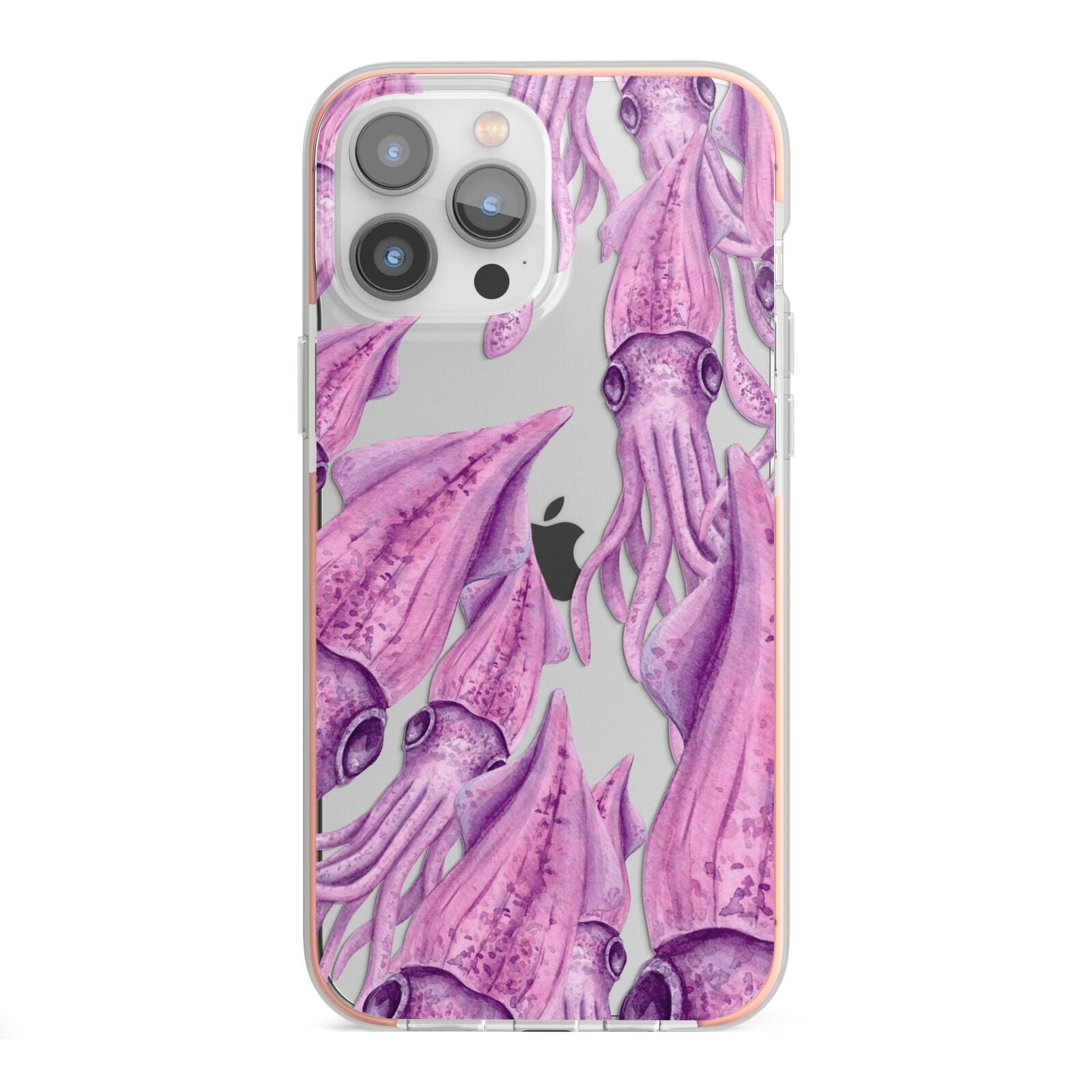 Squid iPhone 13 Pro Max TPU Impact Case with Pink Edges