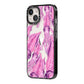 Squid iPhone 14 Black Impact Case Side Angle on Silver phone
