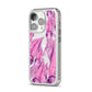 Squid iPhone 14 Pro Clear Tough Case Silver Angled Image