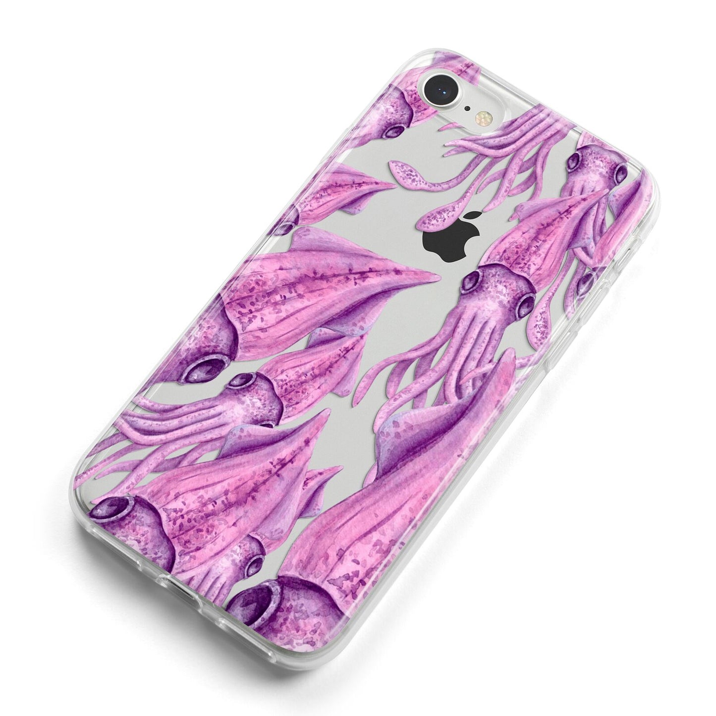 Squid iPhone 8 Bumper Case on Silver iPhone Alternative Image