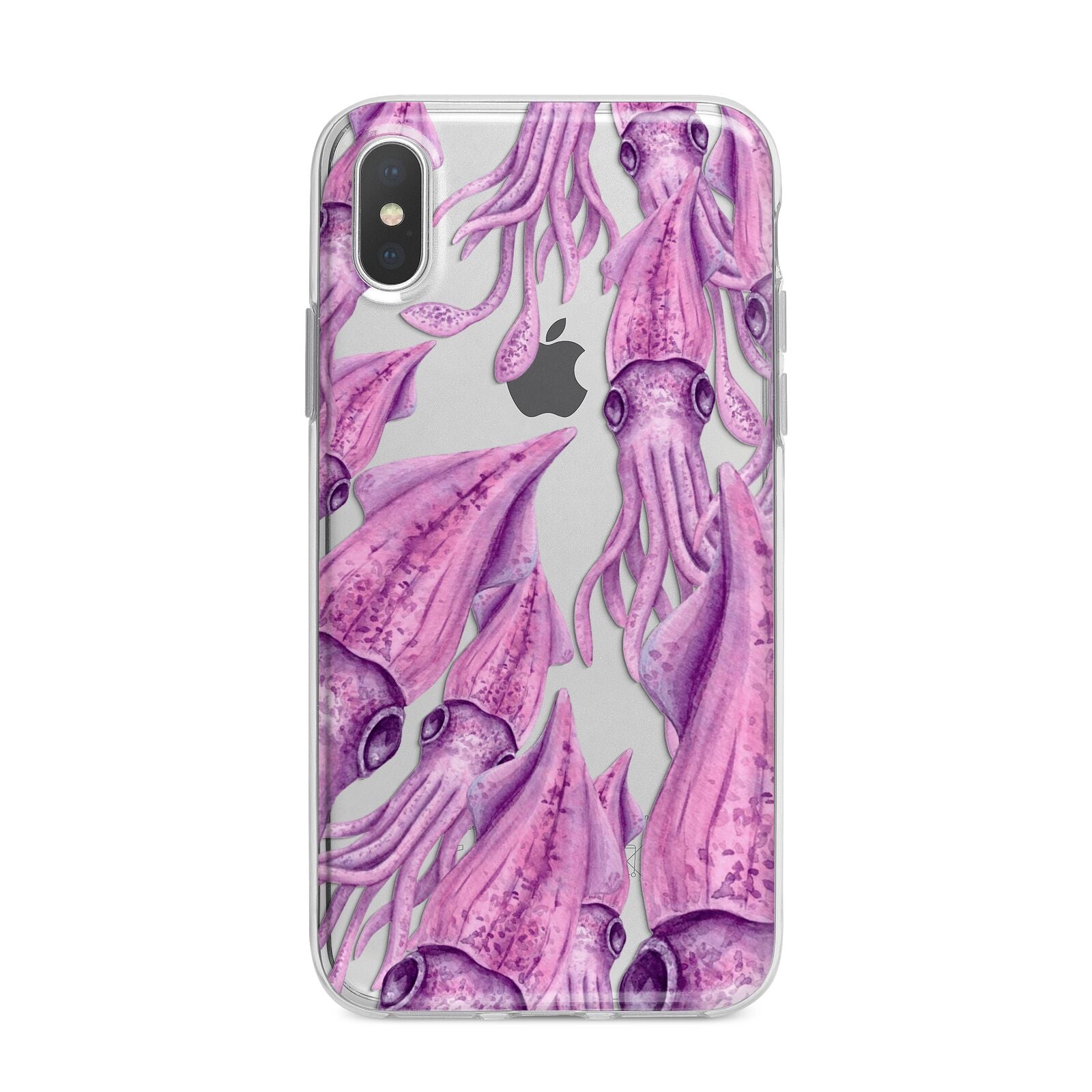 Squid iPhone X Bumper Case on Silver iPhone Alternative Image 1