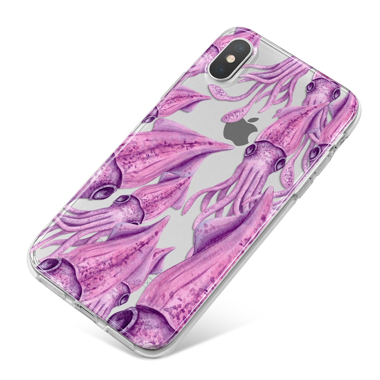 Squid iPhone X Bumper Case on Silver iPhone