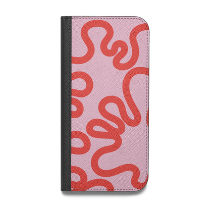 Squiggle Vegan Leather Flip Samsung Case