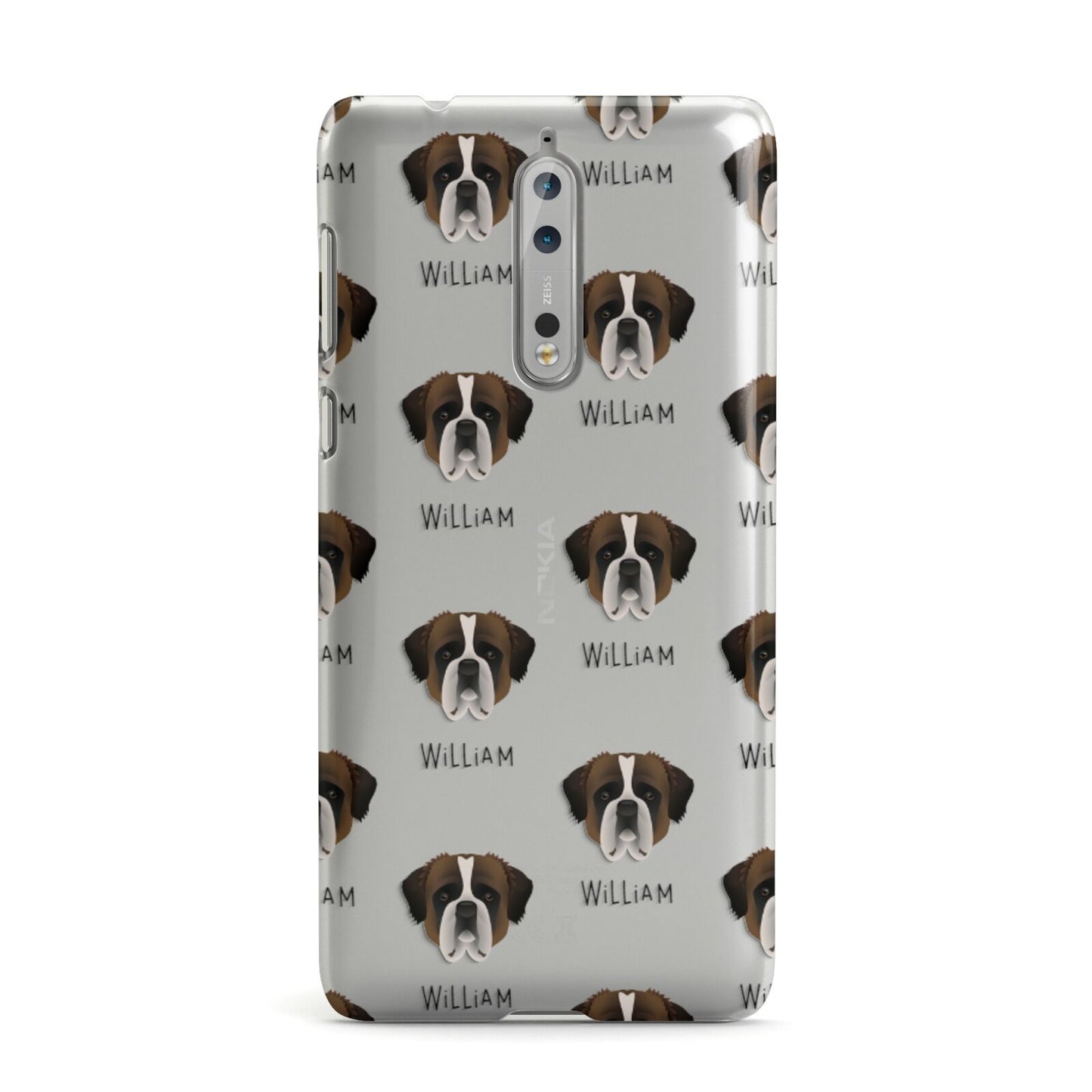 St Bernard Icon with Name Nokia Case