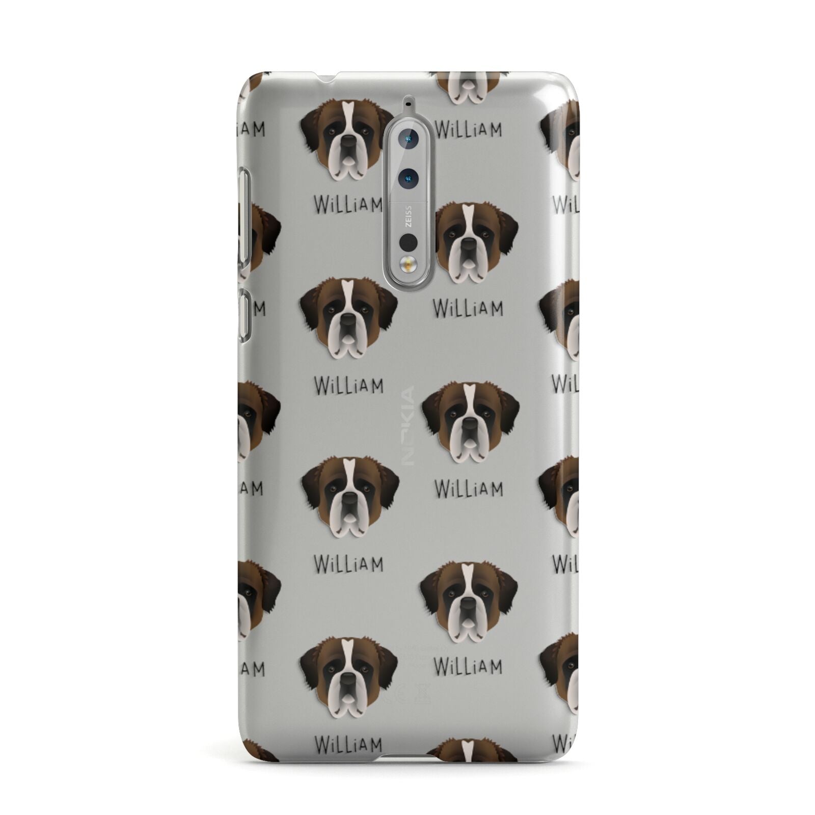 St Bernard Icon with Name Nokia Case