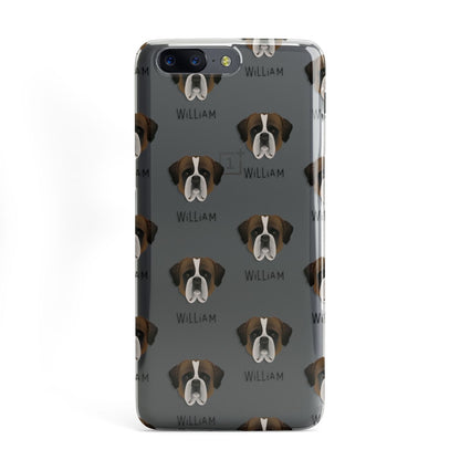 St Bernard Icon with Name OnePlus Case