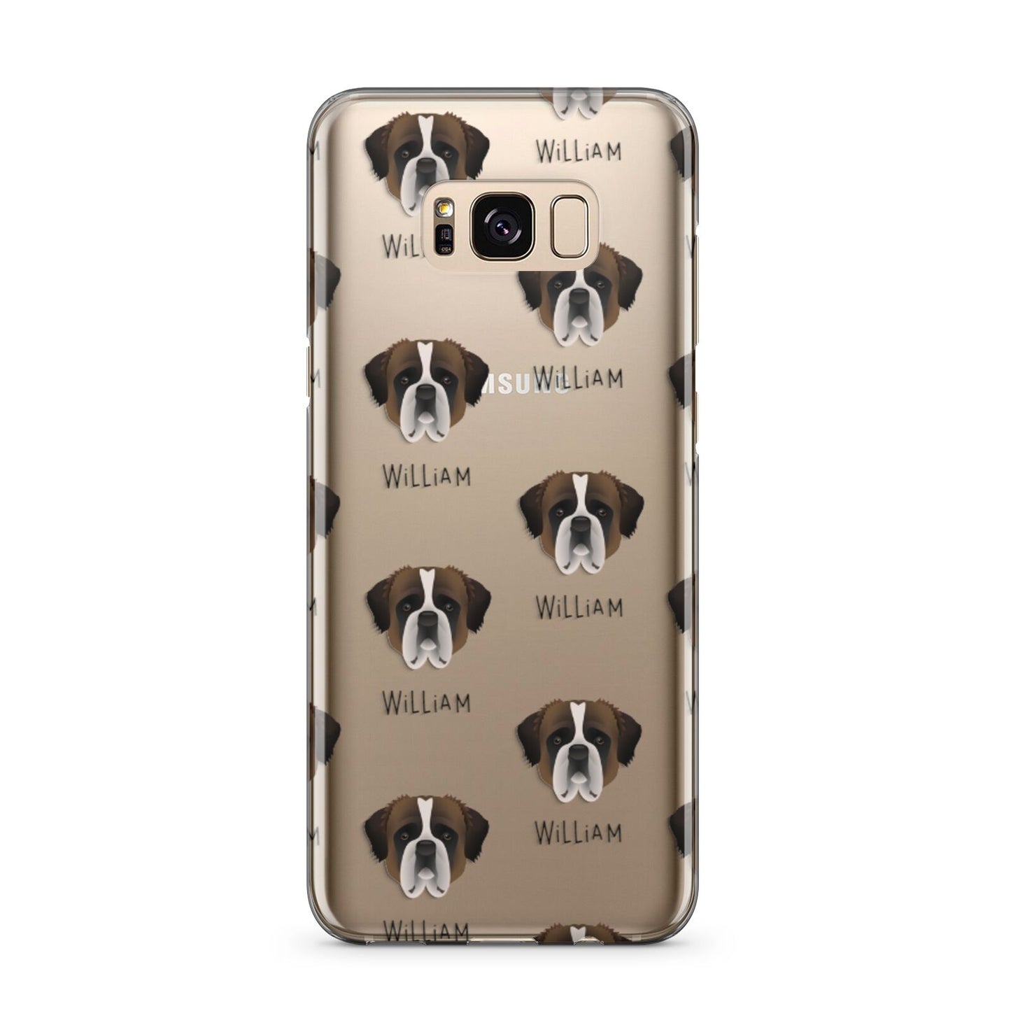 St Bernard Icon with Name Samsung Galaxy S8 Plus Case