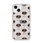 St Bernard Icon with Name iPhone 14 Glitter Tough Case Starlight