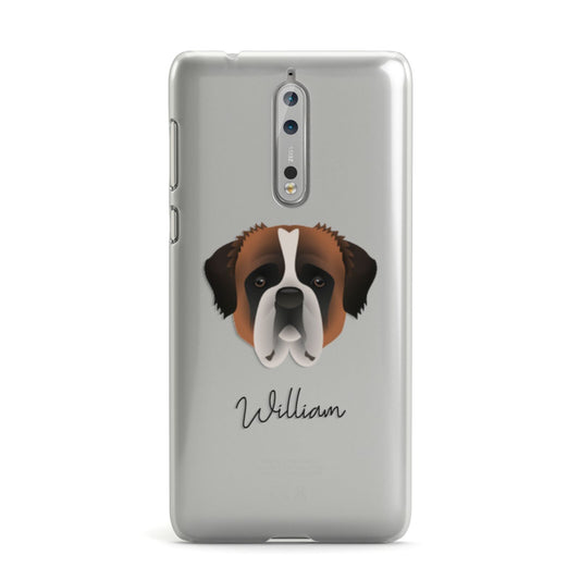 St Bernard Personalised Nokia Case