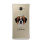 St Bernard Personalised Samsung Galaxy A9 2016 Case on gold phone