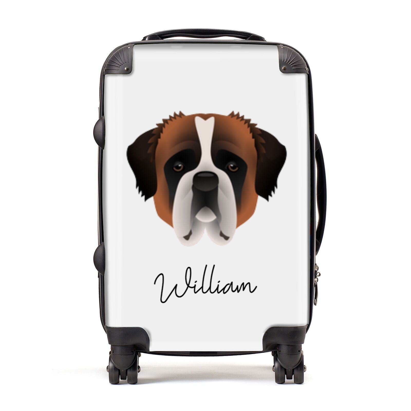 St Bernard Personalised Suitcase