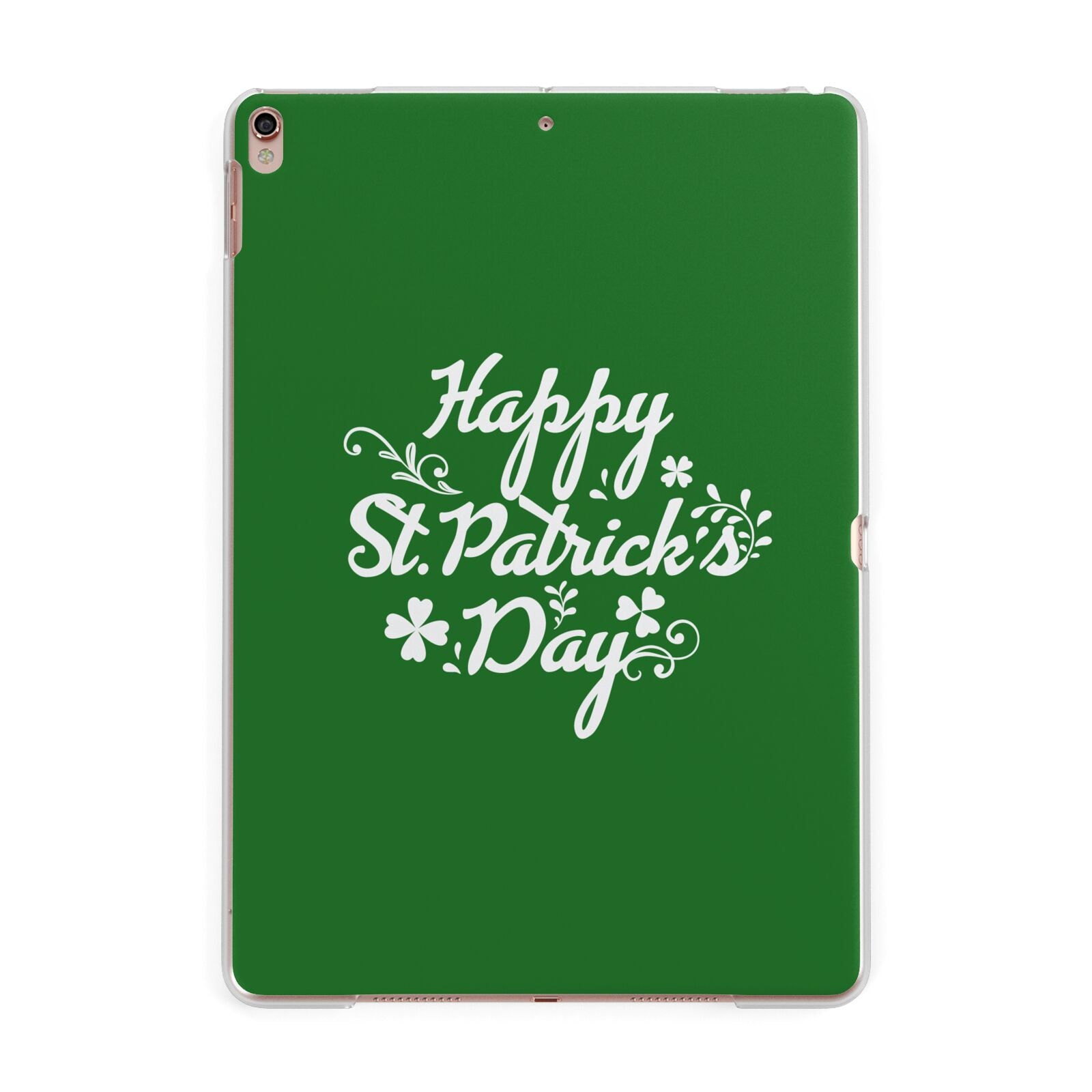 St Patricks Day Apple iPad Rose Gold Case