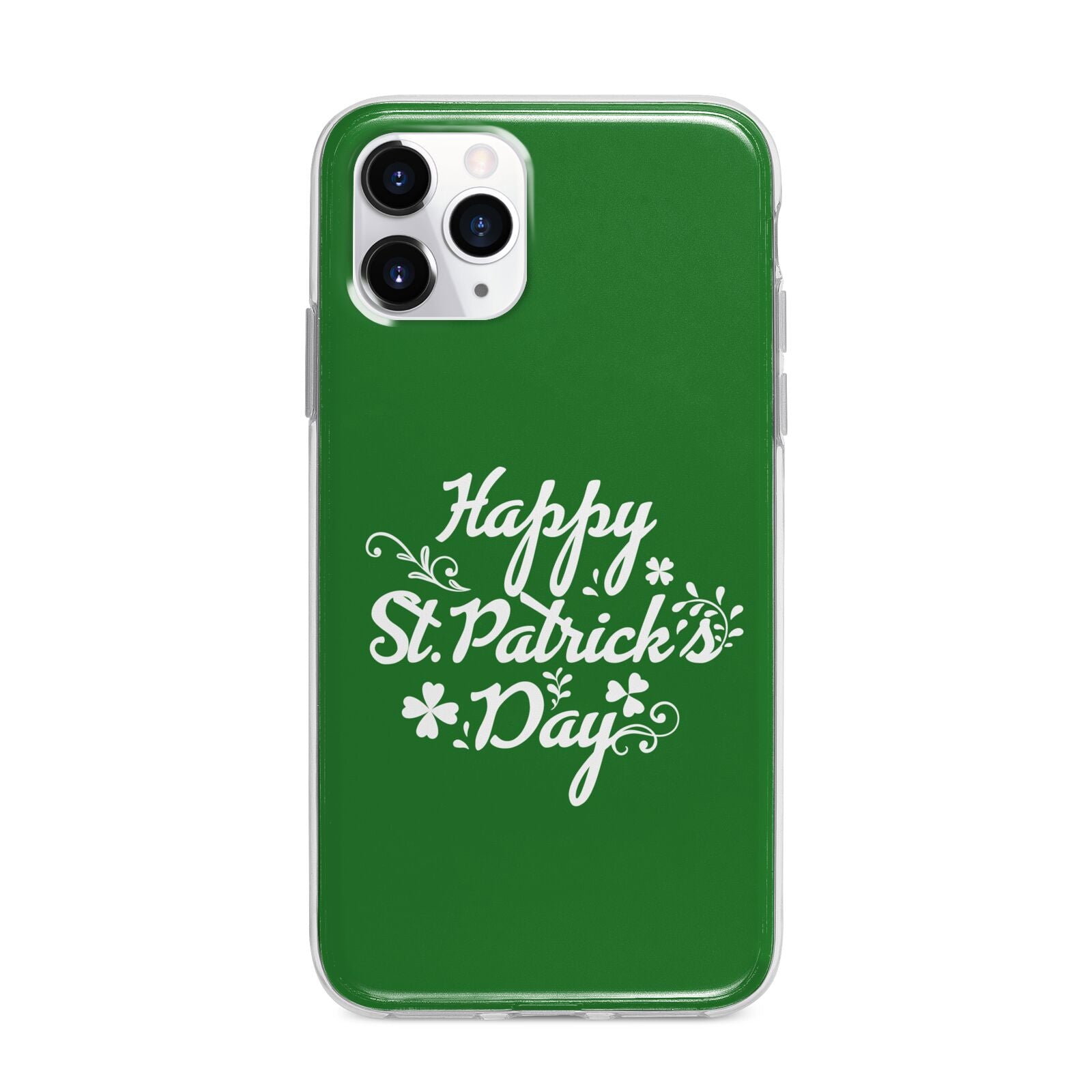 St Patricks Day Apple iPhone 11 Pro Max in Silver with Bumper Case