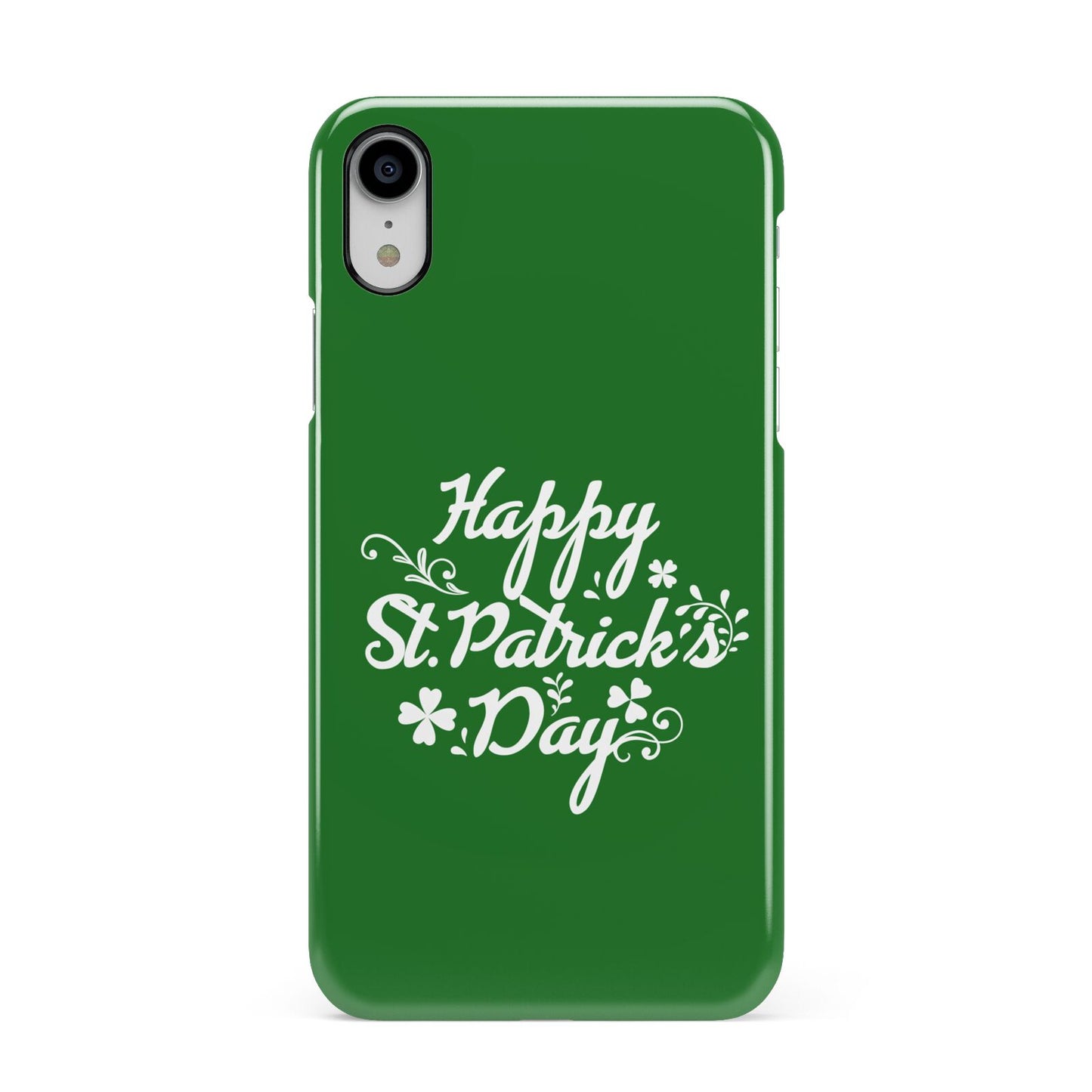 St Patricks Day Apple iPhone XR White 3D Snap Case