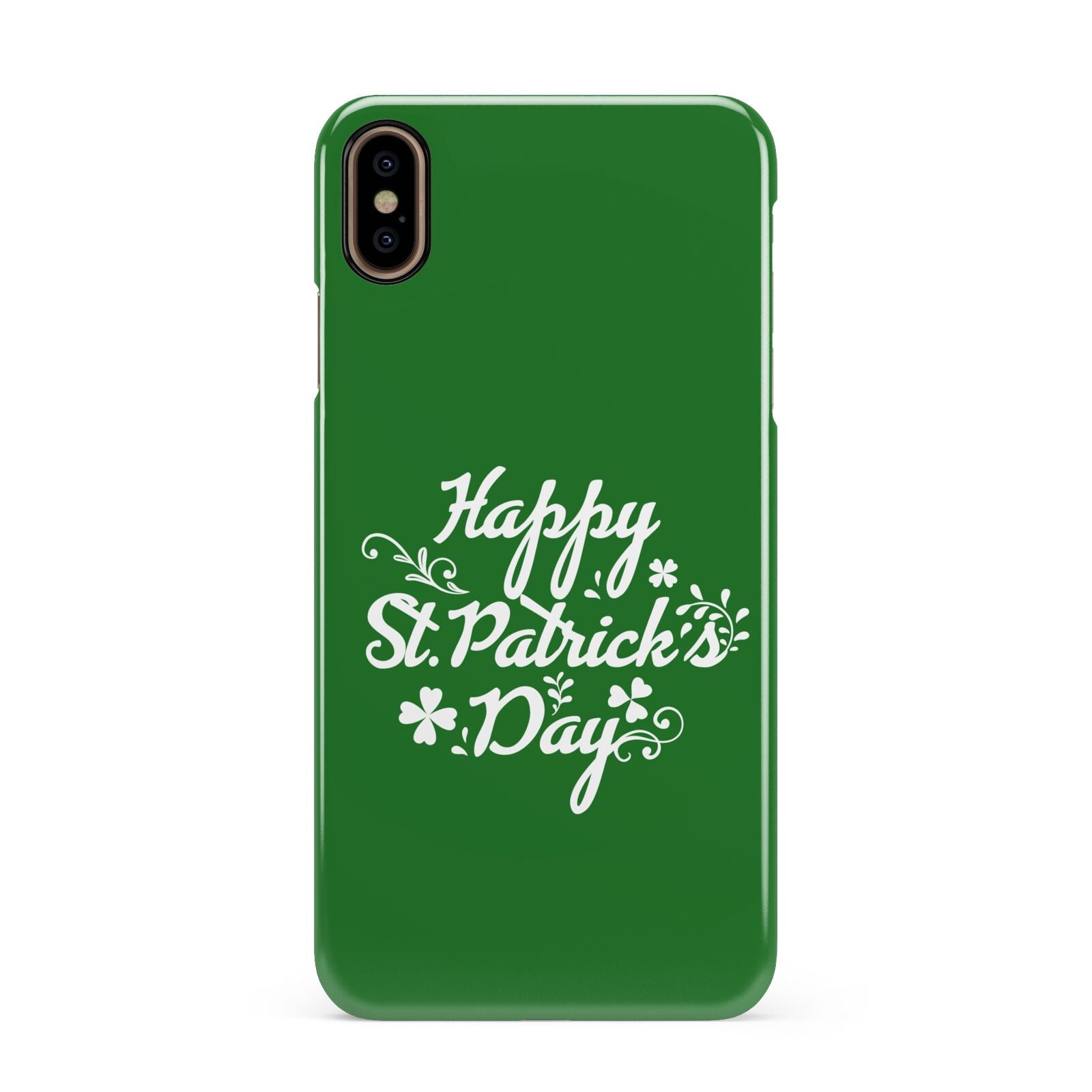St Patricks Day Apple iPhone Xs Max 3D Snap Case