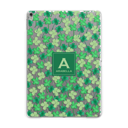St Patricks Day Monogram Apple iPad Silver Case