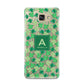 St Patricks Day Monogram Samsung Galaxy A9 2016 Case on gold phone