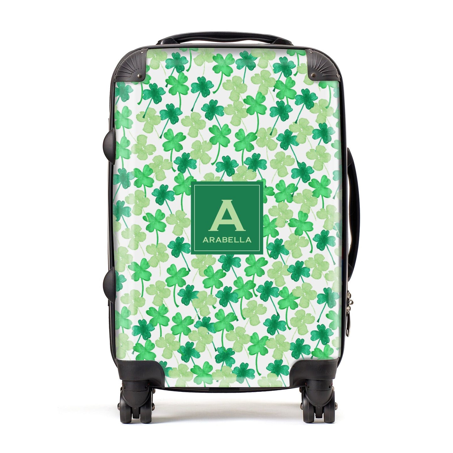 St Patricks Day Monogram Suitcase