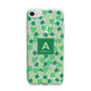 St Patricks Day Monogram iPhone 7 Bumper Case on Silver iPhone
