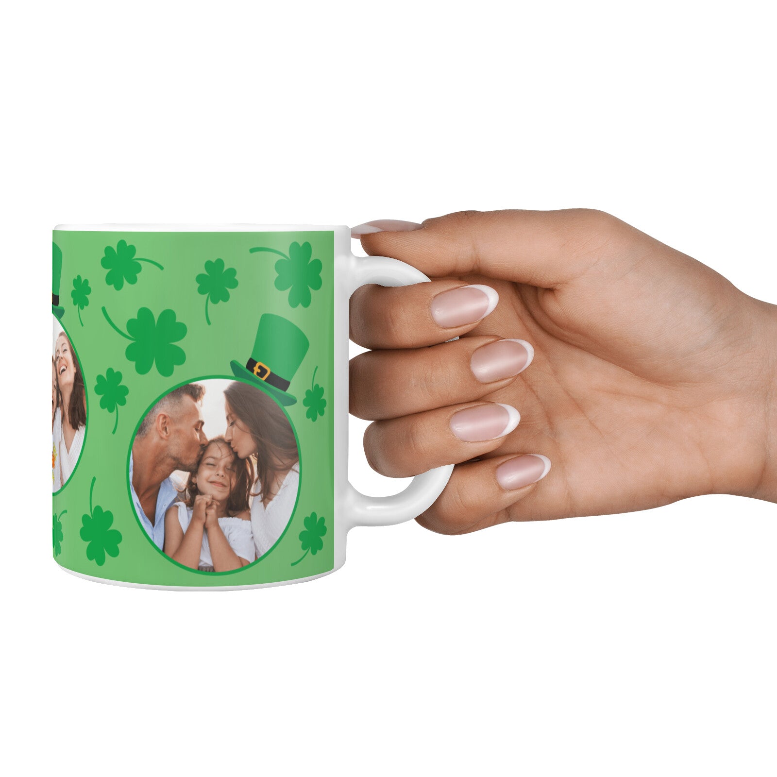 St Patricks Day Personalised Photo 10oz Mug Alternative Image 4