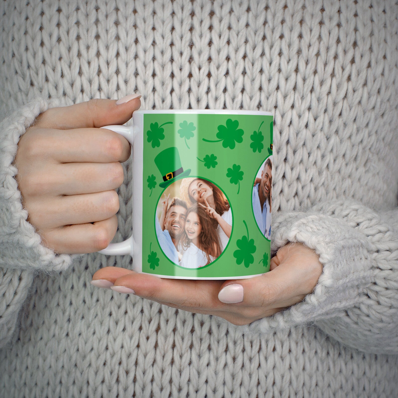 St Patricks Day Personalised Photo 10oz Mug Alternative Image 5