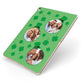 St Patricks Day Personalised Photo Apple iPad Case on Rose Gold iPad Side View