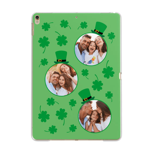 St Patricks Day Personalised Photo Apple iPad Gold Case