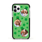 St Patricks Day Personalised Photo Apple iPhone 11 Pro in Silver with Black Impact Case
