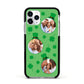 St Patricks Day Personalised Photo Apple iPhone 11 Pro in Silver with Black Impact Case