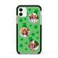 St Patricks Day Personalised Photo Apple iPhone 11 in White with Black Impact Case