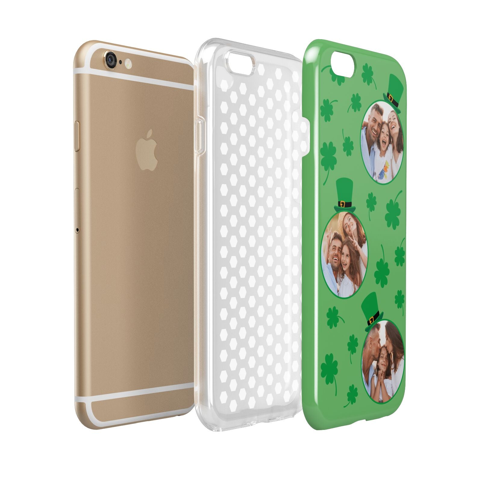 St Patricks Day Personalised Photo Apple iPhone 6 3D Tough Case Expanded view