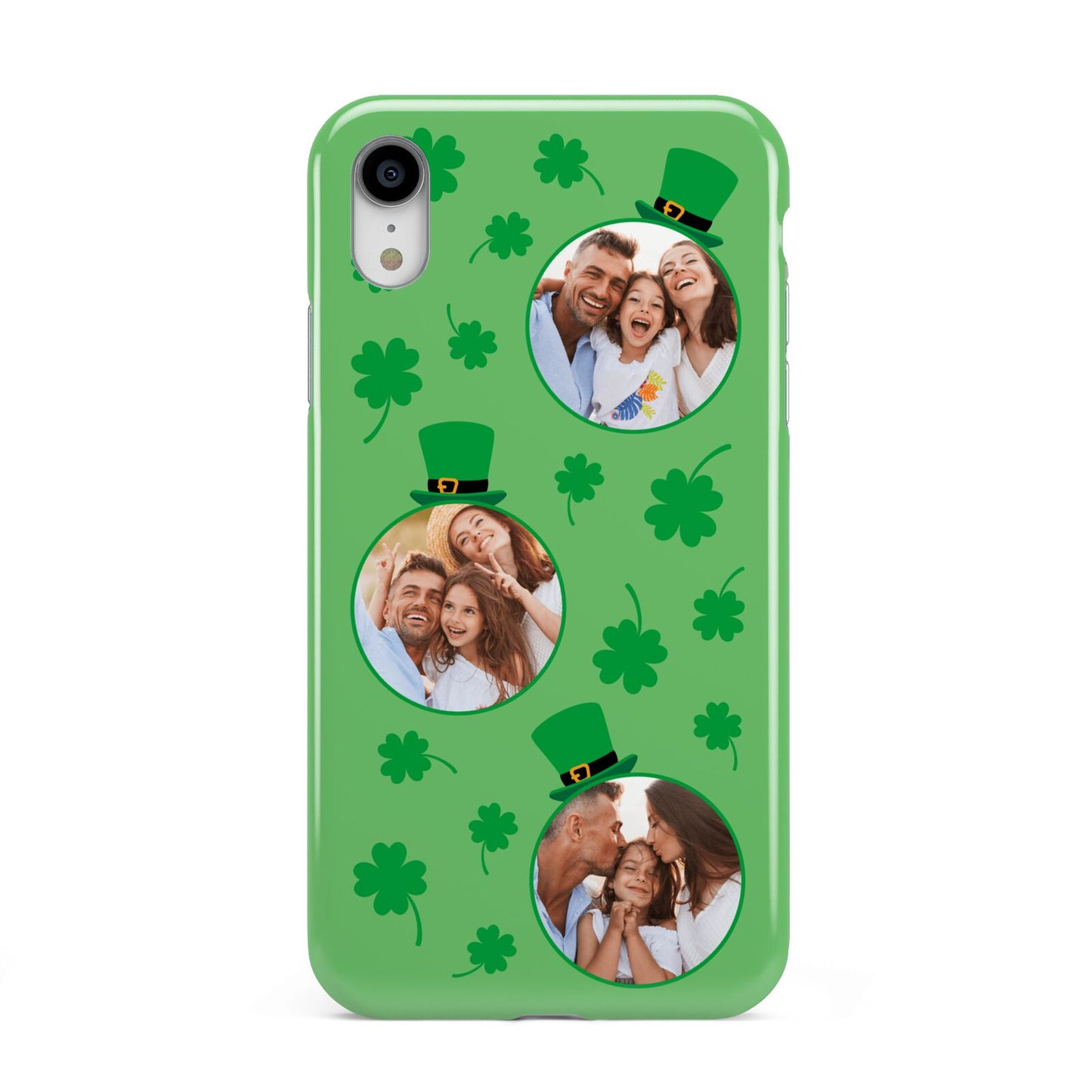 St Patricks Day Personalised Photo Apple iPhone XR White 3D Tough Case
