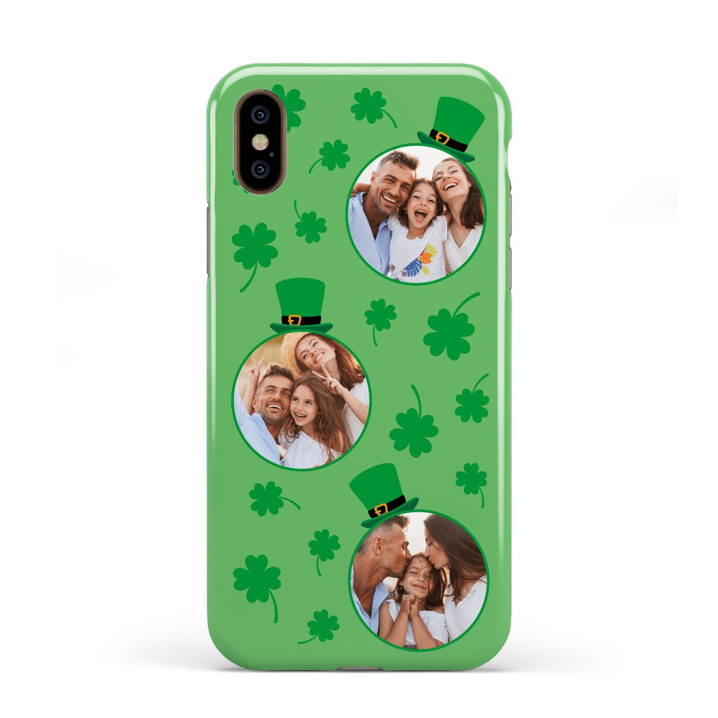 St Patricks Day Personalised Photo Apple iPhone XS 3D Tough