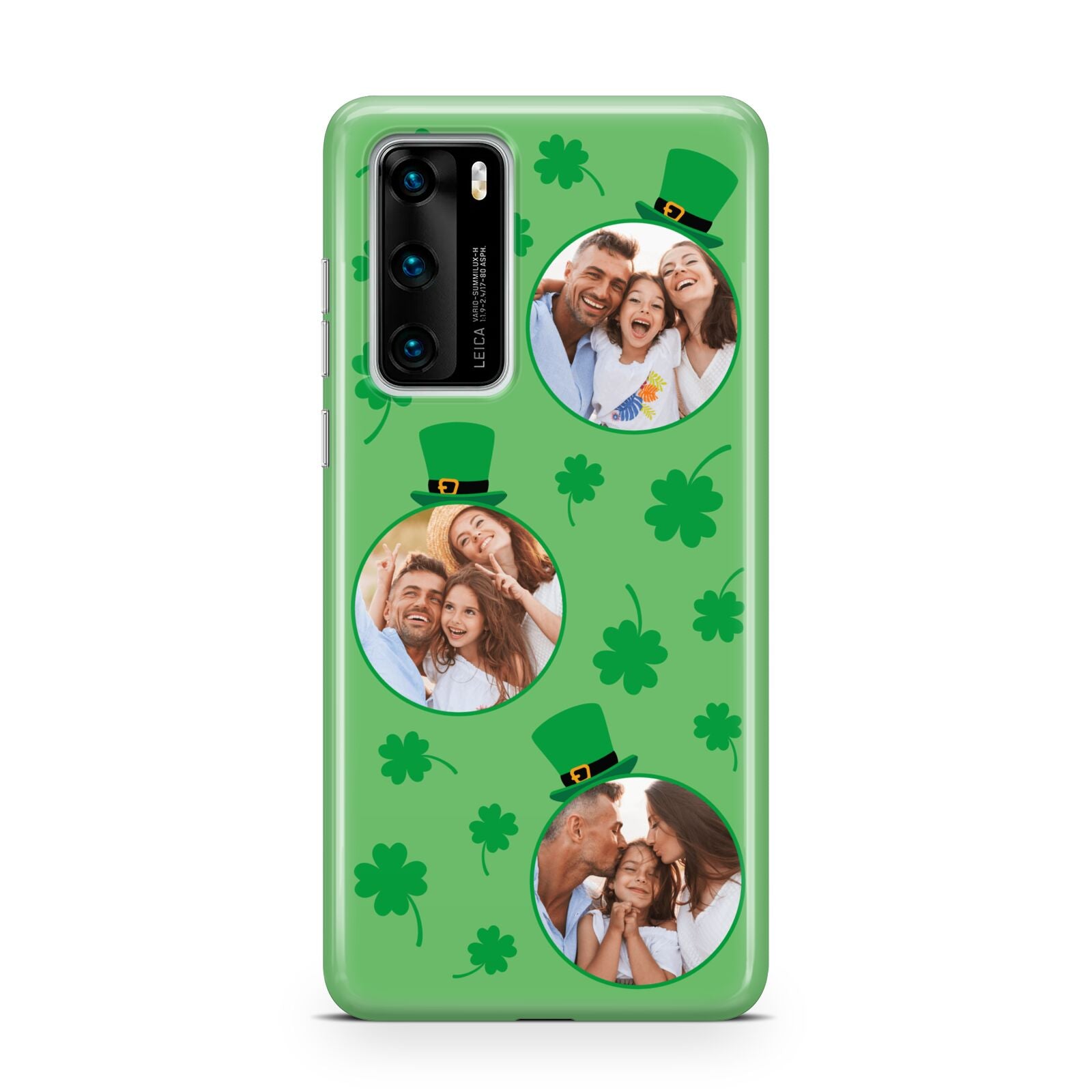 St Patricks Day Personalised Photo Huawei P40 Phone Case