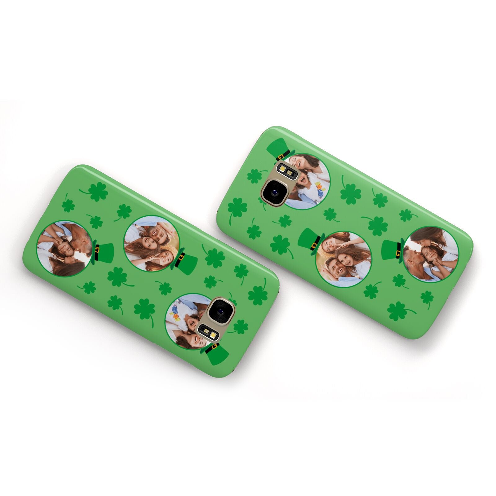 St Patricks Day Personalised Photo Samsung Galaxy Case Flat Overview