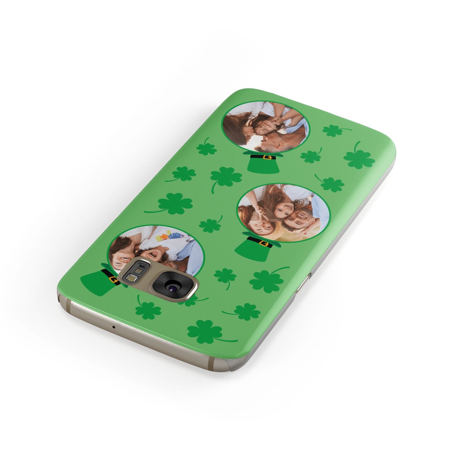 St Patricks Day Personalised Photo Samsung Galaxy Case Front Close Up