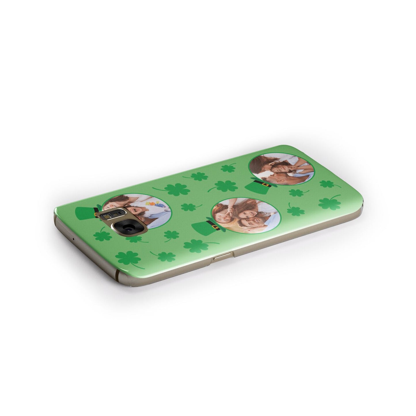 St Patricks Day Personalised Photo Samsung Galaxy Case Side Close Up