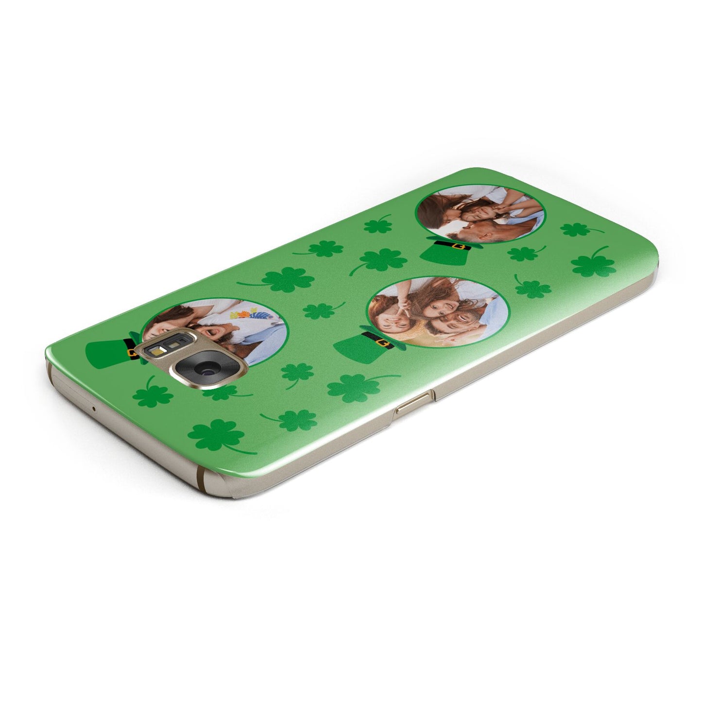 St Patricks Day Personalised Photo Samsung Galaxy Case Top Cutout