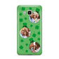 St Patricks Day Personalised Photo Samsung Galaxy J7 2016 Case on gold phone