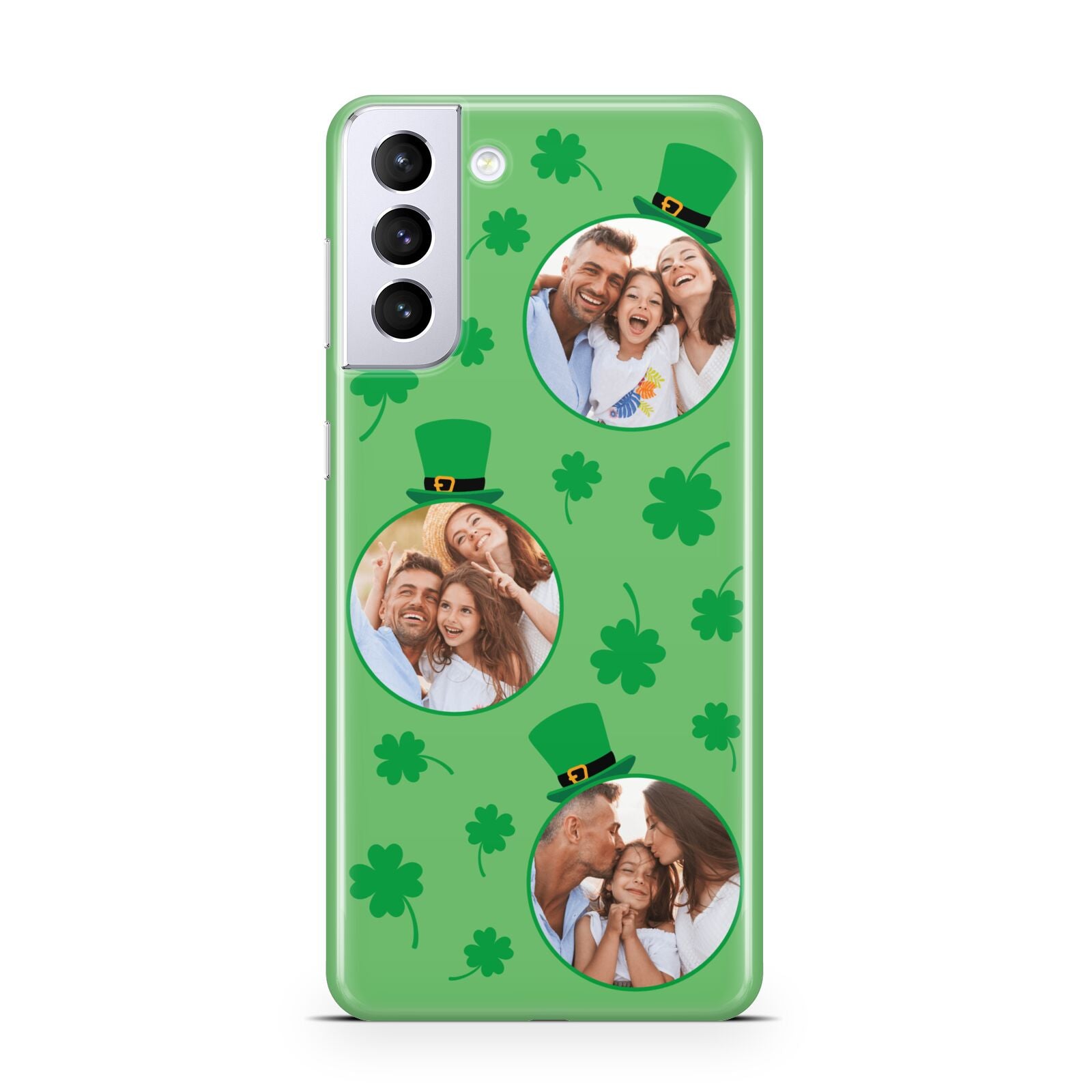 St Patricks Day Personalised Photo Samsung S21 Plus Case