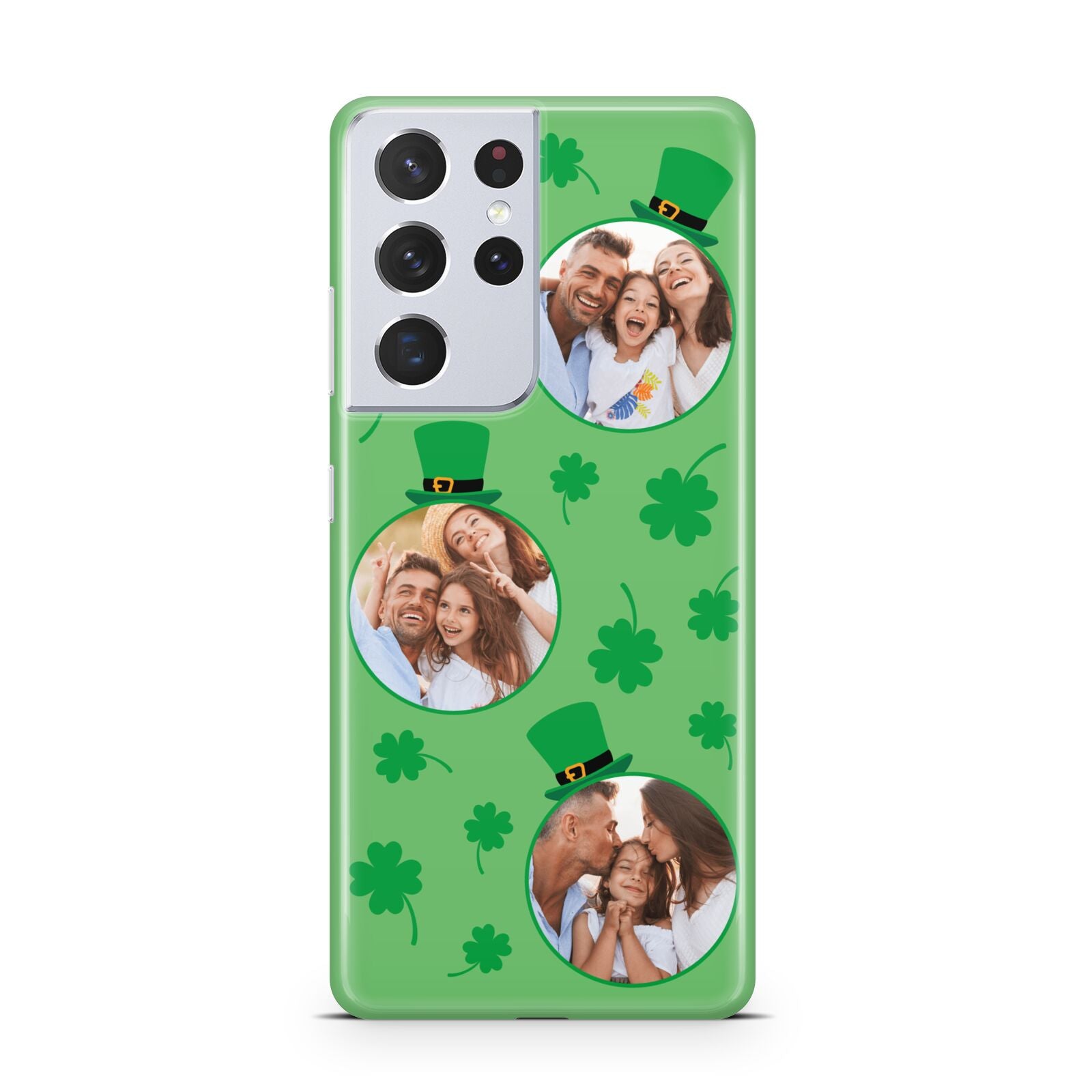 St Patricks Day Personalised Photo Samsung S21 Ultra Case