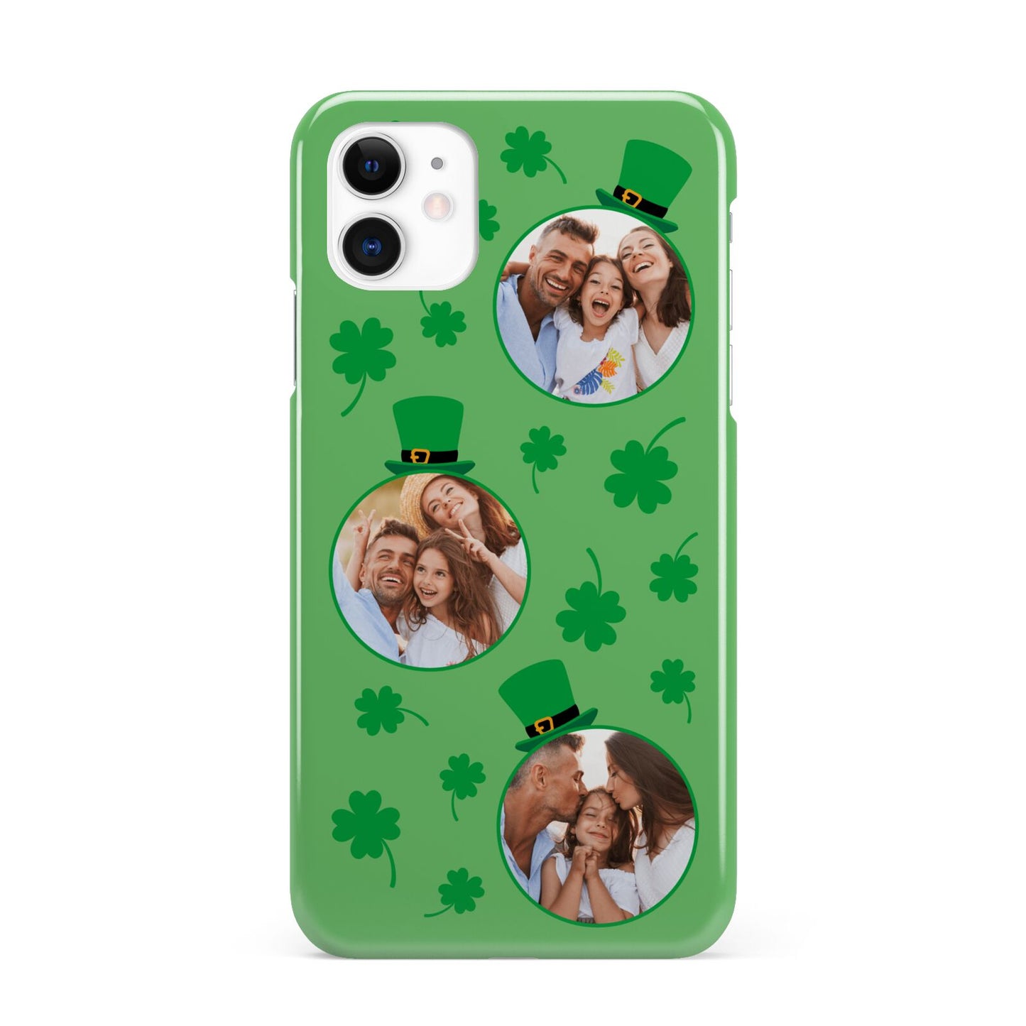 St Patricks Day Personalised Photo iPhone 11 3D Snap Case