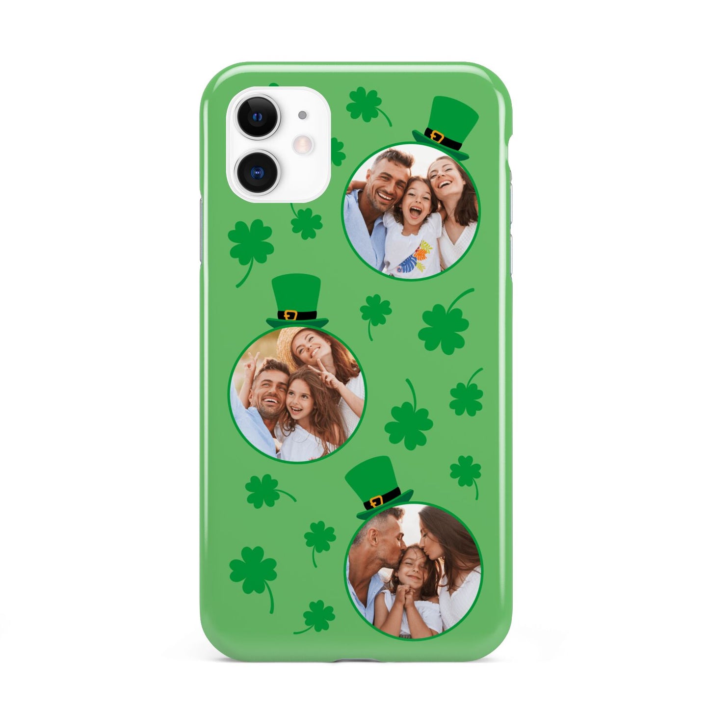 St Patricks Day Personalised Photo iPhone 11 3D Tough Case