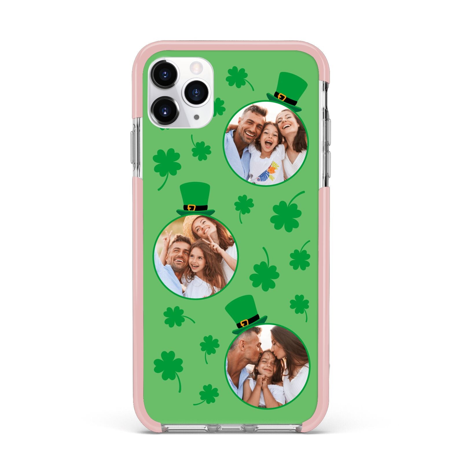 St Patricks Day Personalised Photo iPhone 11 Pro Max Impact Pink Edge Case