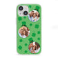 St Patricks Day Personalised Photo iPhone 13 Mini Clear Bumper Case