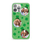 St Patricks Day Personalised Photo iPhone 13 Pro Max Clear Bumper Case